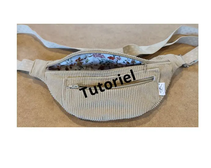 Tutoriel couture sac banane poche plaquée