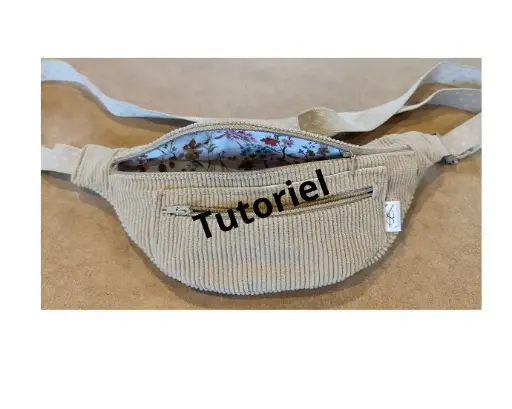 Tutoriel couture sac banane poche plaquée
